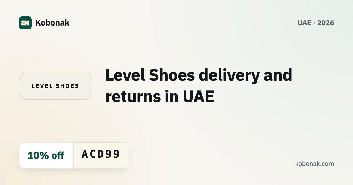Level Shoes delivery and returns in UAE