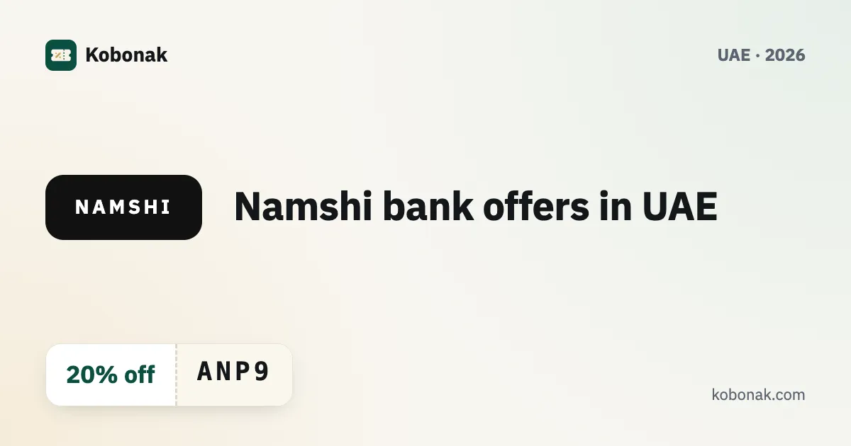 Namshi bank offers in UAE