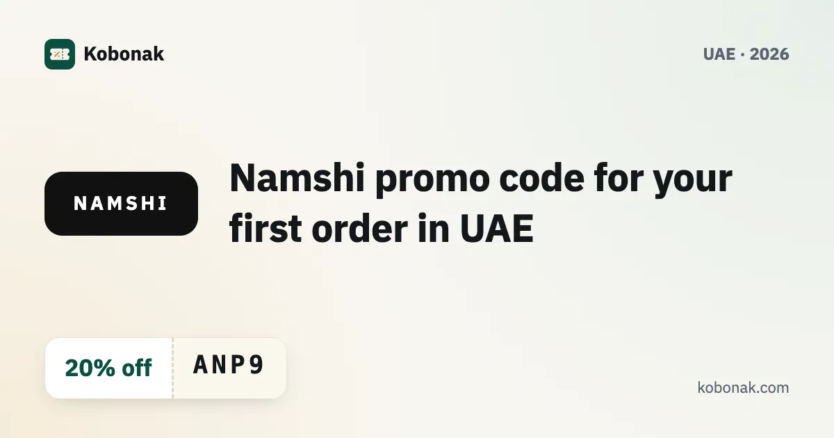 Namshi promo code for your first order in UAE