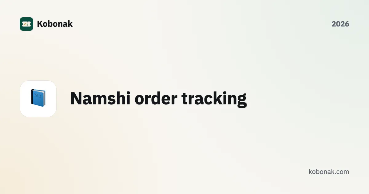 Namshi order tracking