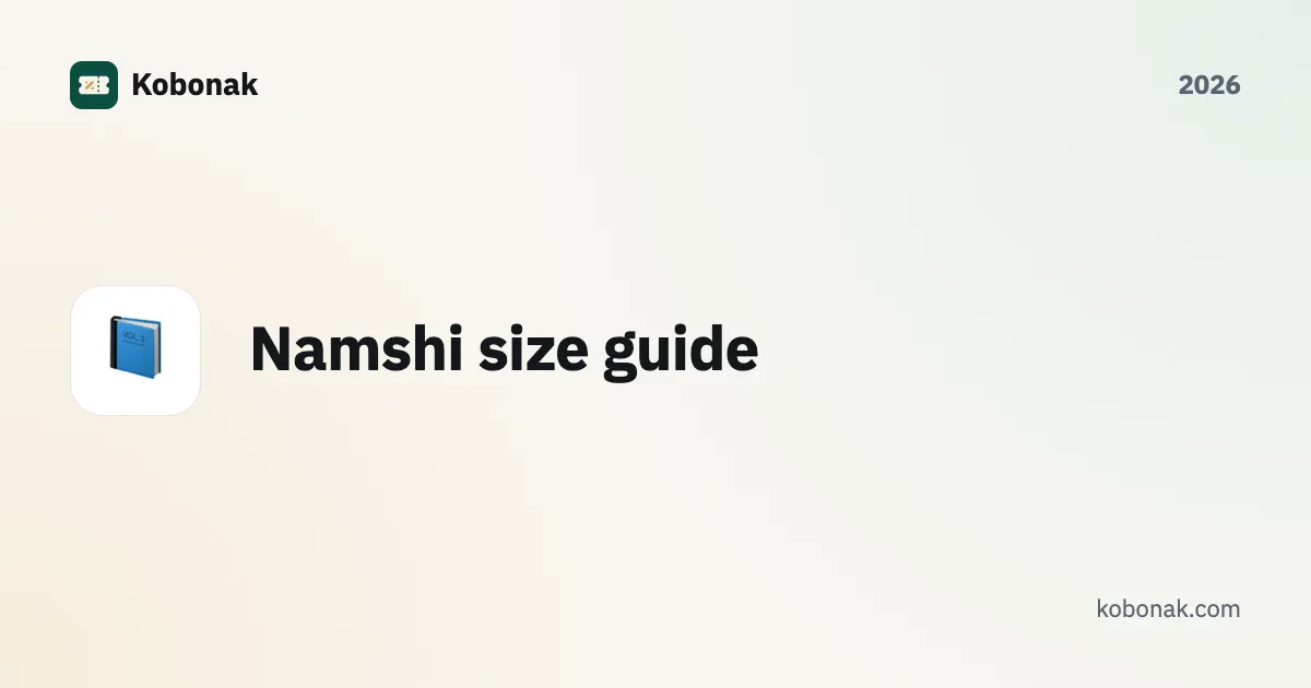 Namshi size guide