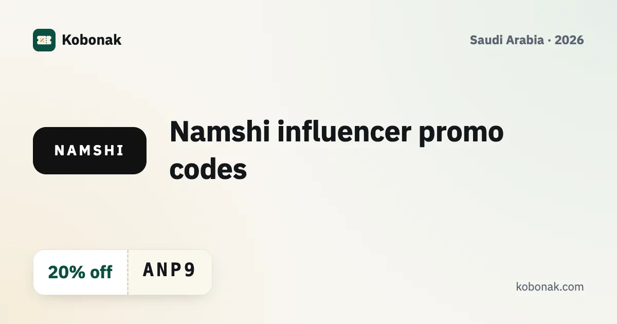 Namshi influencer promo codes