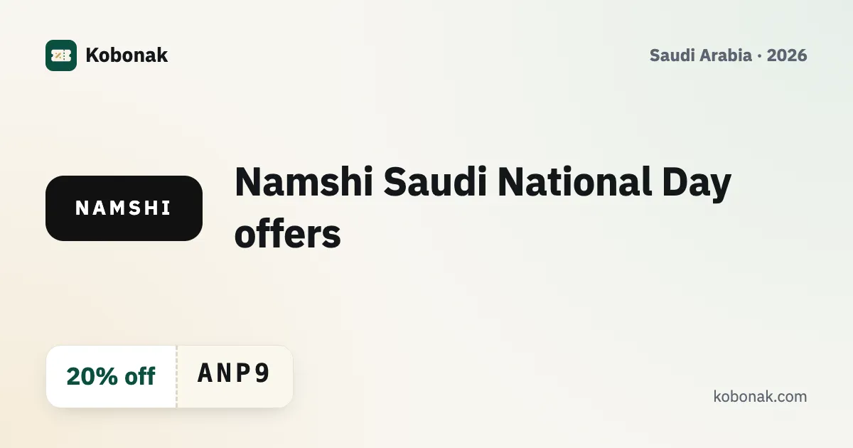 Namshi Saudi National Day offers