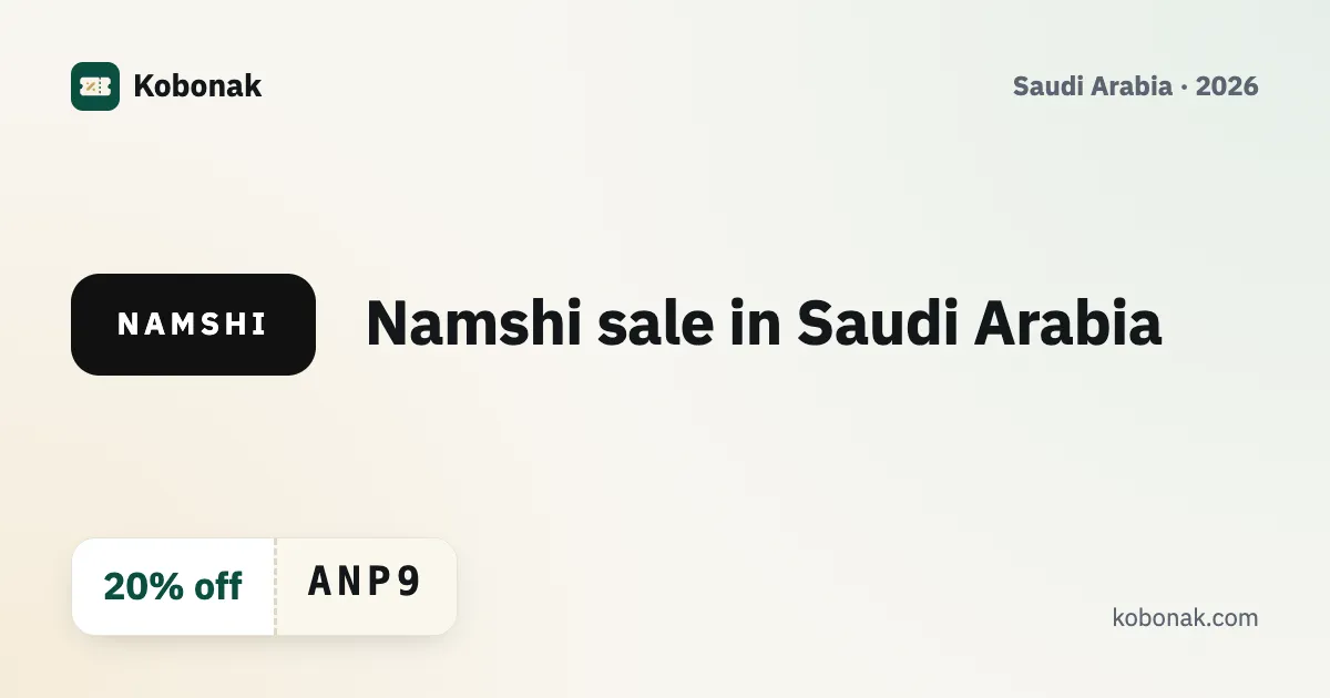 Namshi sale in Saudi Arabia